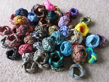 COLORED WOGGLE - Scarf Ring - UK Woven in Paracord *Pick color* Scout Guides edc