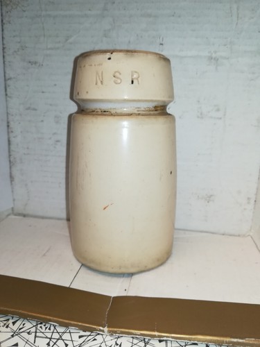 Vintage nsr white insulator - nsr,