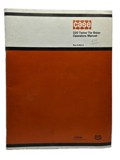 Case 220 Twine Tie Baler Operators Manual Book 9-30212 USA 60 pages