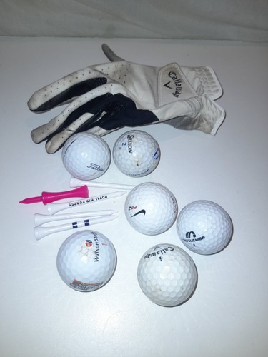 Golf bundle glove 6 balls - glove, +