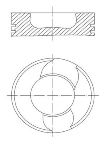Mahle pistons for man neoplan - for,