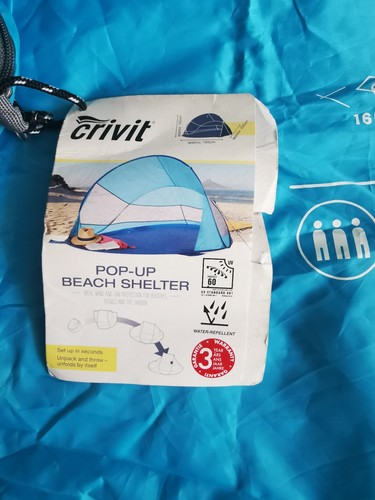 Crivit large blue pop - up, beach