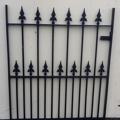 Single wrought iron gate - iron,