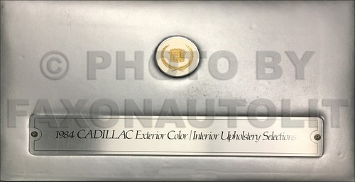 1984 cadillac color upholstery - cadillac,