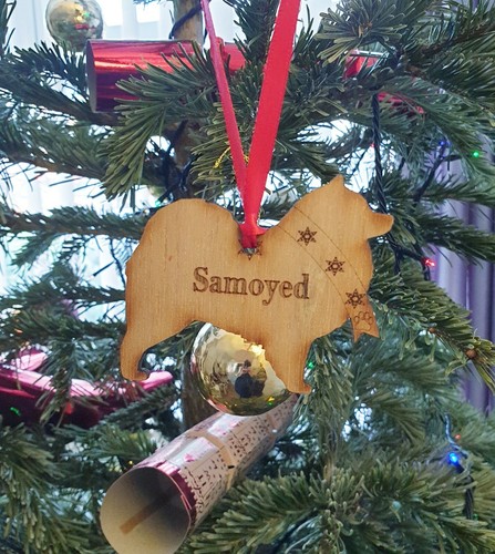 Samoyed personalised christmas - samoyed,
