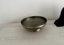 Vintage Pewter Bowl Handmade