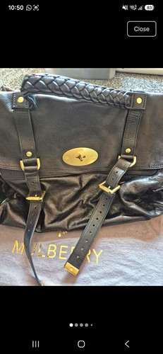 Mulberry oversized black alexa - black,