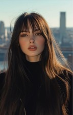 Straight Dark Brown Wigs with