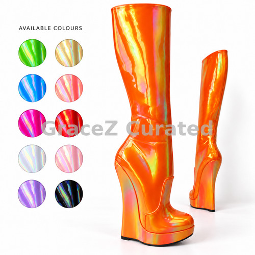 18cm high heel - heel, holographic