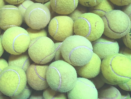Tennis balls used - balls,, (30