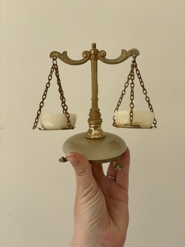 Vintage onyx scales justice - scales, of