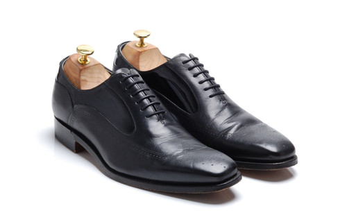 Barker black calf patent - ,