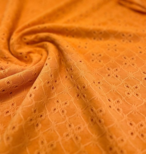 Orange broderie anglaise - orange,