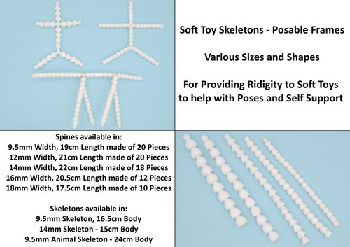Soft toy skeletons posable - skeletons,