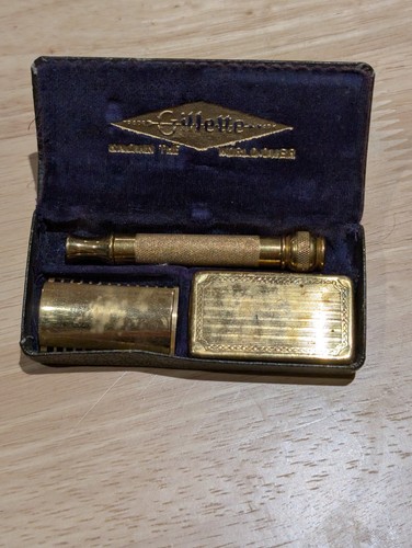 Antique 1920 gillette gold - 1920,