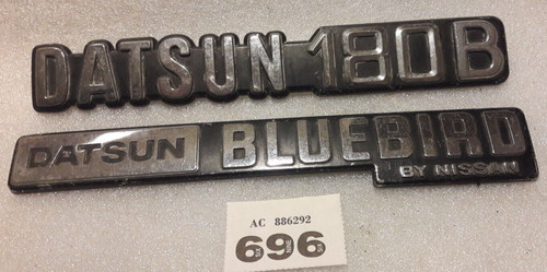 Datsun 180b bluebird badges - 180b,