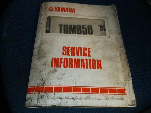 Yamaha tdm 850 service - yamaha,