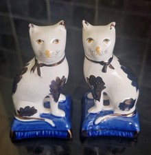 Pair Of Staffordshire Cats