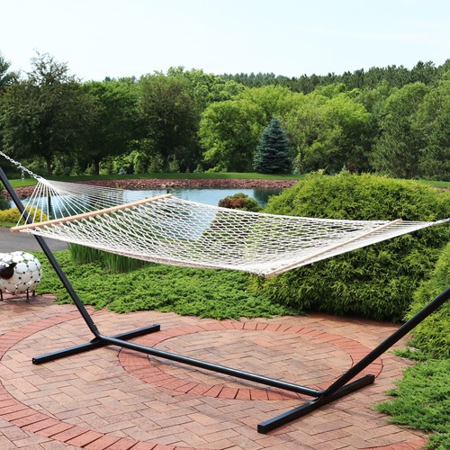 Double cotton rope hammock for - rope,