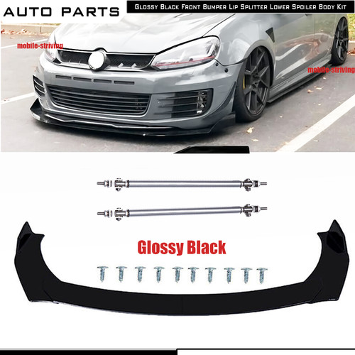 Front bumper lip spoiler - front,
