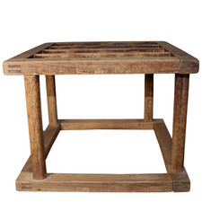 Japanese Antique Wooden Tower Yagura Kotatsu Brazier Heater Tool WO463