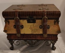 Vintage Luggage Trunk Chest