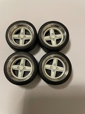 1/18 scale Modified Tuning REAL ALUMINIUM 15” REVOLUTIONS WHEELS IN WHITE