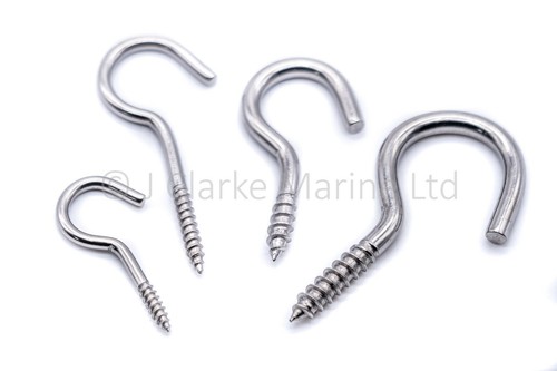 Woodscrew cup hook hooks 316 - cup,