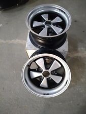 A pair of used Fuchs alloy road wheels 8JX15 Fuchs made by Braid , Porsche 911