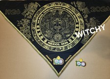 100th Anniversary Mexico Scouts Scarf & Patch. WSJ 2026 