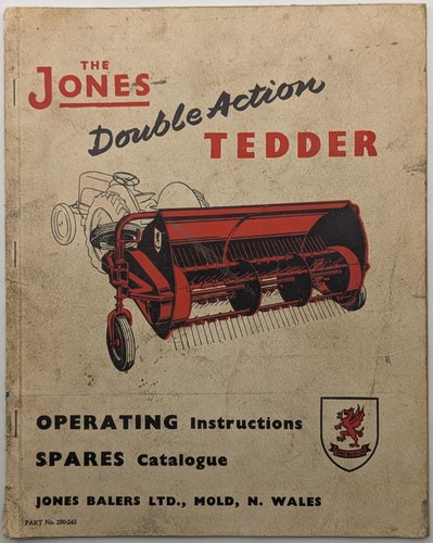 Jones double action tedder - double,