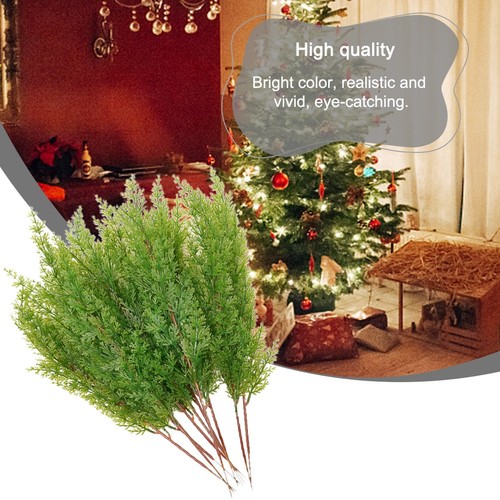 10pcs artificial green pine - green,