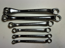 Set of 6 Vintage Britool Offset Ring Spanner’s Whitworth 1/8 to 3/8  EX MILITARY