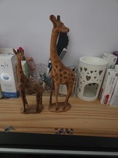 2 Giraffes Wooden