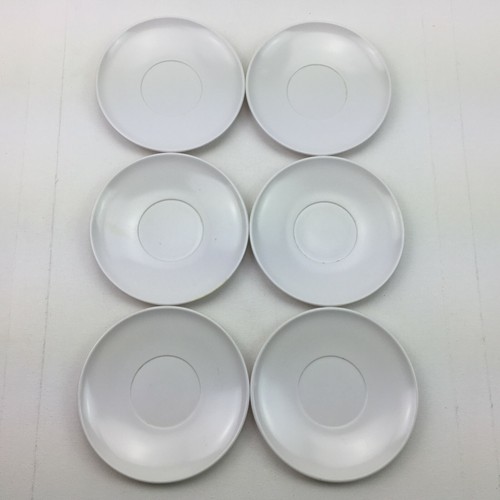 Vintage white melamine saucer - vintage,