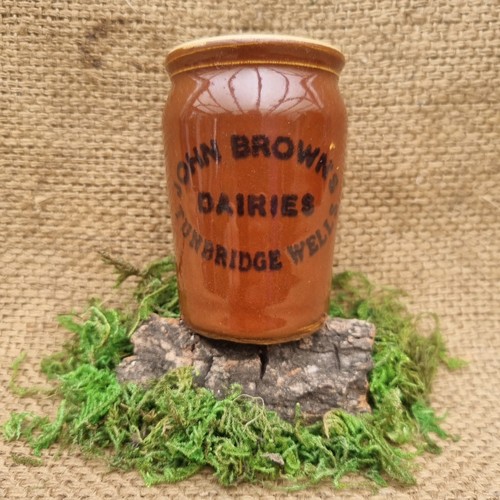 Antique stoneware dairy cream - dairy,