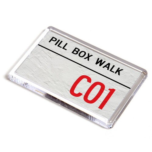 Fridge magnet pill box walk - magnet,
