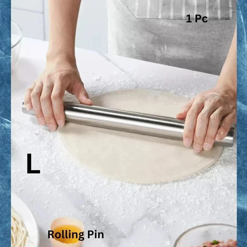 Stainless steel rolling pin - steel,