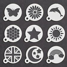 Coffee Duster Latte Cappuccino Hot Chocolate Stencil Spray Barista Mylar 190  