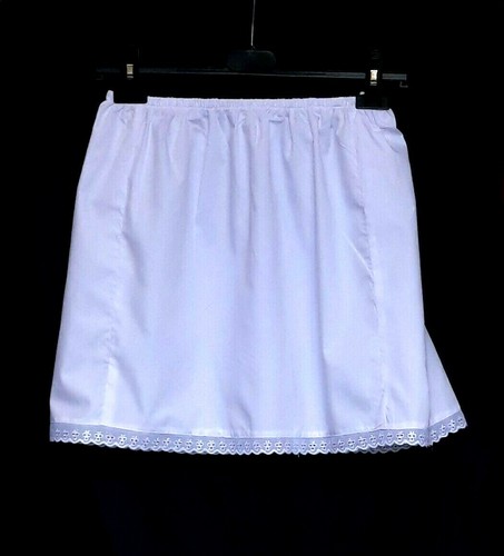 White poly cotton underskirt - poly,