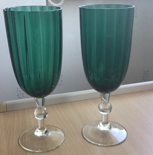 Pair large vintage - of, green