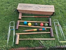 Vintage Croquet Set The