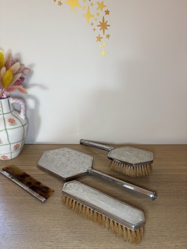 Vintage art deco silver - deco, tone