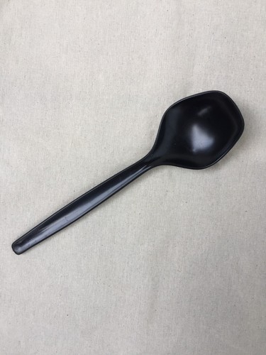 Vintage black melamine plastic - black,