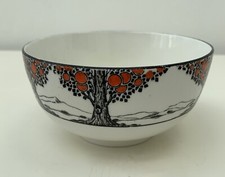 Vintage Art Deco Crown Ducal Orange Tree Sugar Bowl