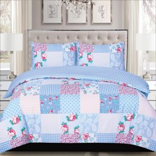 100% Rich Cotton Duvet Quilt Cover Bedding Set Double King & Super King Size