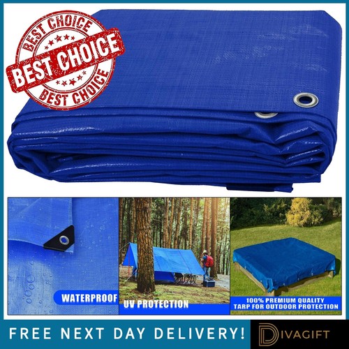 Blue tarpaulin waterproof - blue,