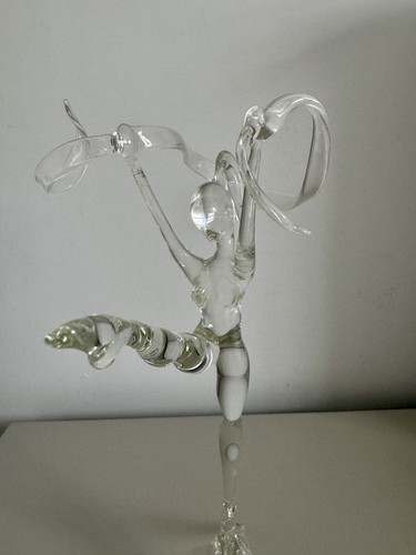 Gymnast glass figurine - gymnast,