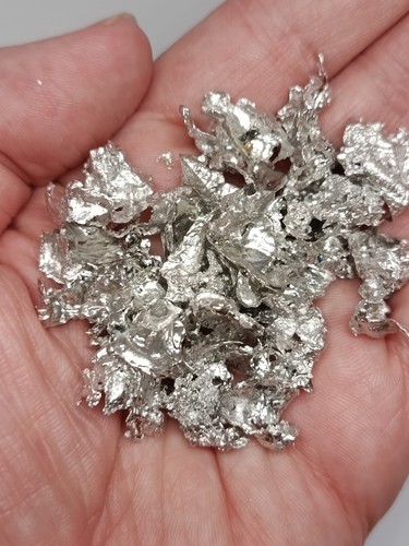 250g lead free pewter flakes - pewter,