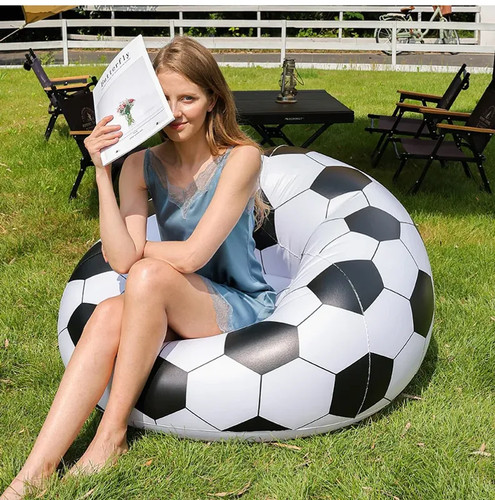 Football inflatable sofa chair - football,